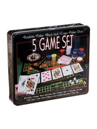 УЦЕНКА (Замята металлическая упаковка) Покер, набор для игры, (рулетка, карты 54 шт., фишки с номиналом 100 шт., кубики 4 шт., поле) 33×29 - Фото 6