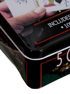 УЦЕНКА (Замята металлическая упаковка) Покер, набор для игры, (рулетка, карты 54 шт., фишки с номиналом 100 шт., кубики 4 шт., поле) 33×29 - Фото 10