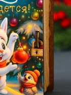 Новогодняя копилка-книга для денег «Желание сбудется», купюр, монет, 14×12×5 см - Фото 3