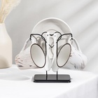 УЦЕНКА Набор чайный на металлической подставке «Мрамор», 6 предметов, 2 чашки 200 мл, 2 блюдца 14 см, 2 ложки - Фото 1