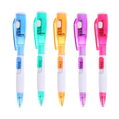 УЦЕНКА Ручка шариковая-прикол МИКС Фонарик