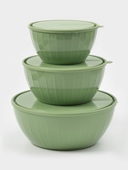 УЦЕНКА Набор салатников с крышками 5+2.8+1.7 л, 30.4×28.1×11.3 см, "Vanilla", цвет микс - Фото 4