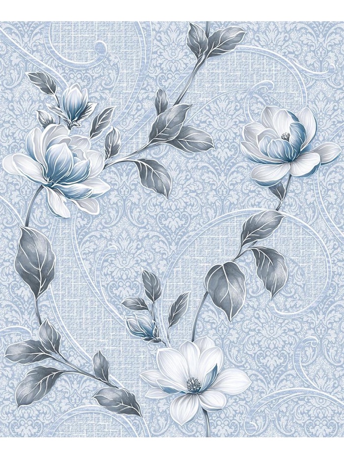 Обои акриловые «П486-01», на бумажной основе, 10.05×0.53 м, цвет голубой - Фото 1