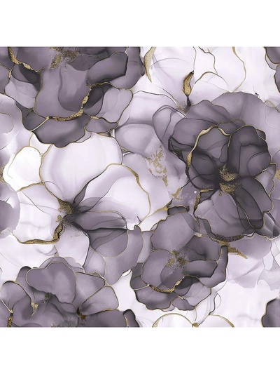 Обои моющиеся «Саратовские обои. В311-07», на бумажной основе, 10.05×0.53 м, цвет фиолетовый