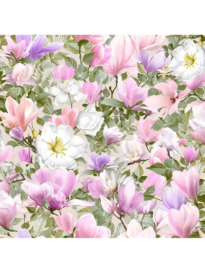 Обои бумажные «Ф878-03», на бумажной основе, 10.05×0.53 м, цвет зелёный/розовый