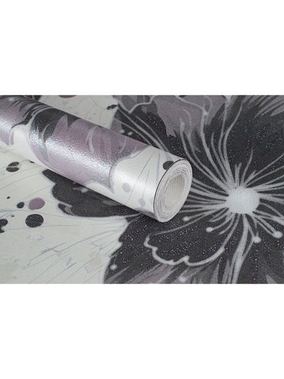 Обои бумажные «Ф881-06», на бумажной основе, 10.05×0.53 м, цвет белый/фиолетовый