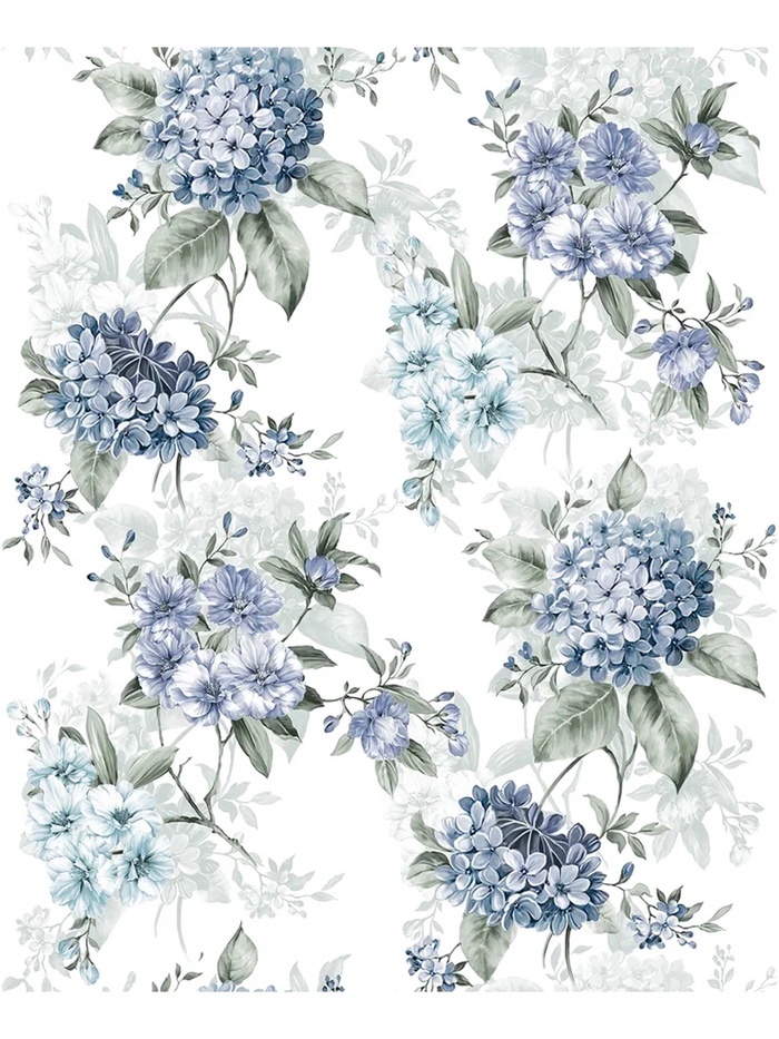 Обои бумажные «Ф888-01», на бумажной основе, 10.05×0.53 м, цвет зелёный/синий - Фото 1