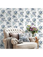 Обои бумажные «Ф888-01», на бумажной основе, 10.05×0.53 м, цвет зелёный/синий - Фото 6