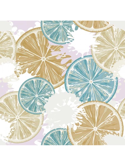 Обои бумажные «Ф877-01», на бумажной основе, моющиеся, 10.05×0.53 м, цвет жёлтый/розовый