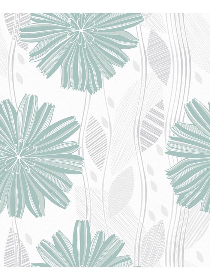 Обои вспененный винил «В274-04», на бумажной основе, 10.05×0.53 м, цвет белый/зелёный - Фото 1