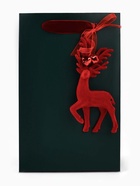 Пакет подарочный «С Новым годом», с бубенцами и ёлочной игрушкой, олень, 18×23×11 см - фото 809248496