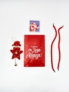 Пакет подарочный «Новогодний подарок», с ёлочной игрушкой и шильдиком, 18×23×11 см - фото 809248518