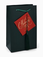 Пакет подарочный «Новогодний сюрприз», шильдик с тиснением, бахрома, 18×23×11 см 10878726