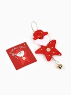 Пакет подарочный «С Новым годом», с ёлочной игрушкой и шильдиком, Дед Мороз, 18×23×11 см 10878728