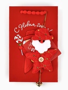 Пакет подарочный «С Новым годом», с ёлочной игрушкой и шильдиком, Дед Мороз, 18×23×11 см 10878728