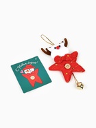 Пакет подарочный «С Новым годом», с ёлочной игрушкой и шильдиком, Дед Мороз, 25.5×30×9 см - фото 809248587