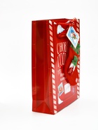 Пакет подарочный «Новогодний подарок», с носком для подарков и шильдиком, 31×40×11 см 10878759