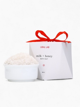 Соль для ванны, аромат молоко и мёд, 150 г, URAL LAB