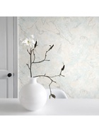 Обои виниловые горячего тиснения Erismann R 60970-04, на флизелиновой основе, 1.06×10 м, цвет голубой/бежевый - фото 14939278