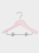 УЦЕНКА Вешалки плечики детские, с зажимом для брюк и юбок, дерево клён, 31.5×1×22 см, 3 шт., розовые - Фото 2
