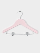 УЦЕНКА Вешалки плечики детские, с зажимом для брюк и юбок, дерево клён, 31.5×1×22 см, 3 шт., розовые - Фото 4