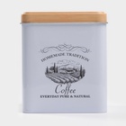 УЦЕНКА Банка для сыпучих продуктов «Дом и поле» 12×10×10 см кофе - Фото 2