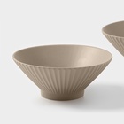 УЦЕНКА Набор салатников 2 шт. Magistro Jarwah Lausanne 17.5×7.3 см, бежевый - Фото 3