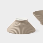 УЦЕНКА Набор салатников 2 шт. Magistro Jarwah Lausanne 17.5×7.3 см, бежевый - Фото 5