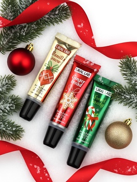 Бальзам - масло для губ Happy New Year, набор 3 шт.×10 г, URAL LAB