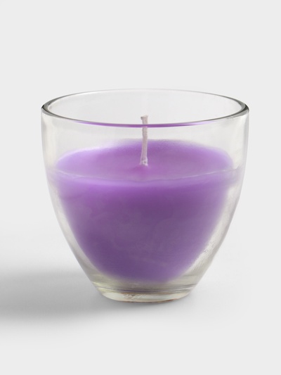 Свеча ароматическая в стакане SCENTED CANDLE, 100 г, лавандовые поля