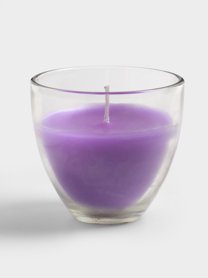 Свеча ароматическая в стакане SCENTED CANDLE, 100 г, лавандовые поля - Фото 1