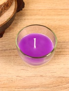 Свеча ароматическая в стакане SCENTED CANDLE, 100 г, лавандовые поля 10917323 - фото 319938343