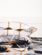 Постельное бельё 1.5-спальное «Экономь и Я», микрофибра 60 г/м², чёрное, белое - фото 809283714