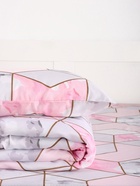 Постельное бельё 1.5-спальное «Экономь и Я», микрофибра 60 г/м², розовое, белое - фото 809283726