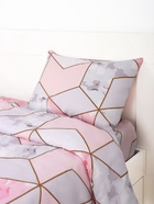 Постельное бельё 2-спальное «Экономь и Я», микрофибра 60 г/м², розовое, белое - фото 809283729