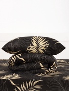 Постельное бельё 1.5-спальное «Экономь и Я», микрофибра 60 г/м², чёрное, золотое - фото 809283737