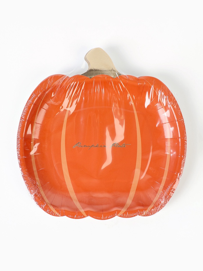 Тарелка одноразовая бумажная «Тыква» Тарелка одноразовая бумажная «Тыква»