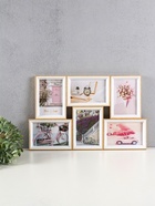 Фоторамка - коллаж на 6 фото 10×15 см «Двухцветная», пластик, 29.5×46.5×2 см - Фото 1