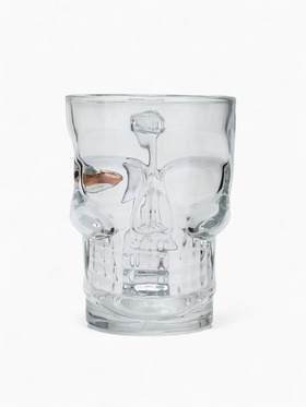 Кружка для пива непробиваемая «Череп» с пулей, 350 мл