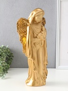 Фигура гипс «Ангелина с младенцем», 18×10×40 см, слоновая кость - фото 58048010