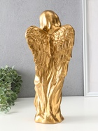 Фигура гипс «Ангелина с младенцем», 18×10×40 см, слоновая кость - фото 58048011