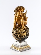 Фигура гипс «Ангел на шаре», 20×25×50 см, под золото 10905239