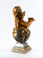 Фигура гипс «Ангел на шаре», 20×25×50 см, под золото 10905239