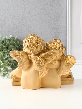 Фигура гипс «Два ангела с книгой», 23×28×19 см, слоновая кость