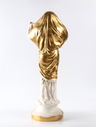 Фигура гипс «Статуя: Дева в платке», 78×24×30 см, белый с золотом - фото 117897497