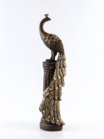 Колонна декоративная «Жар-птица», 66.5×16×16 см, под бронзу