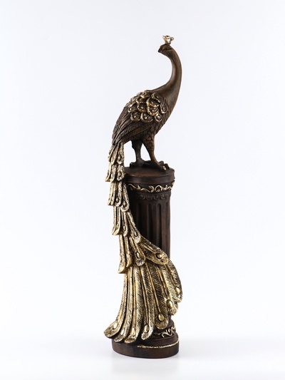 Колонна декоративная «Жар-птица», 66×15×16 см, под бронзу