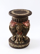 Колонна декоративная «Три слона», 41×27×27 см, под бронзу - Фото 2