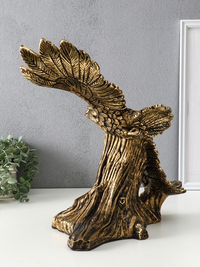 Фигура полистоун «Орёл парящий», 43×43×23 см, под бронзу