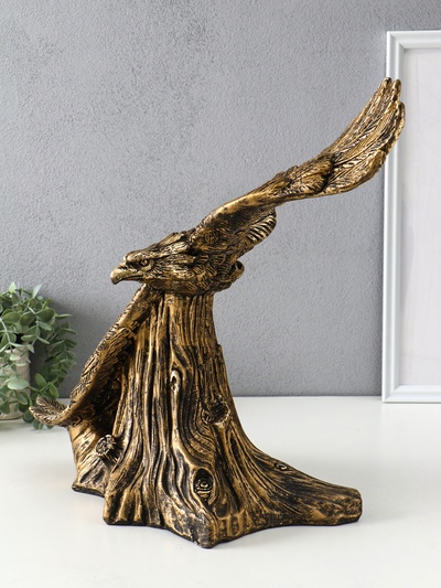 Фигура полистоун «Орёл парящий», 43×43×23 см, под бронзу